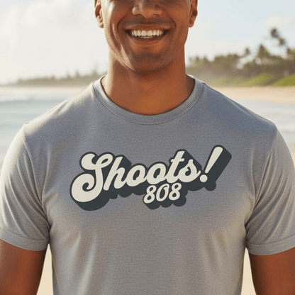 Classic 70s, Shoots! 808, Hawaii T-Shirt Sport Grey / S