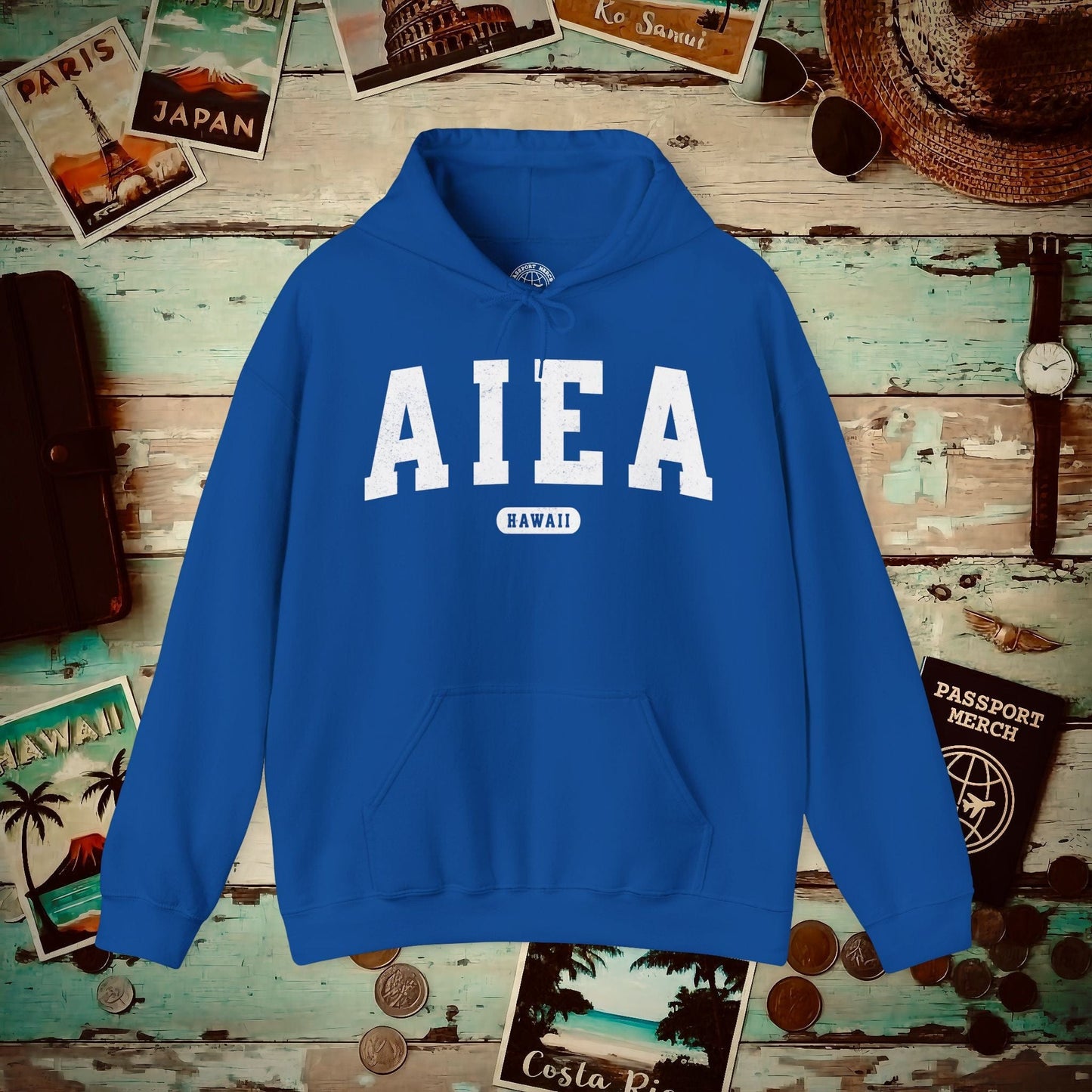 Classic Athletic, Aiea, Hawaii (Fan Service) Hoodie Royal / S