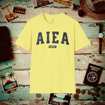 Classic Athletic, Aiea, Hawaii (Fan Service) T-Shirt Cornsilk / S