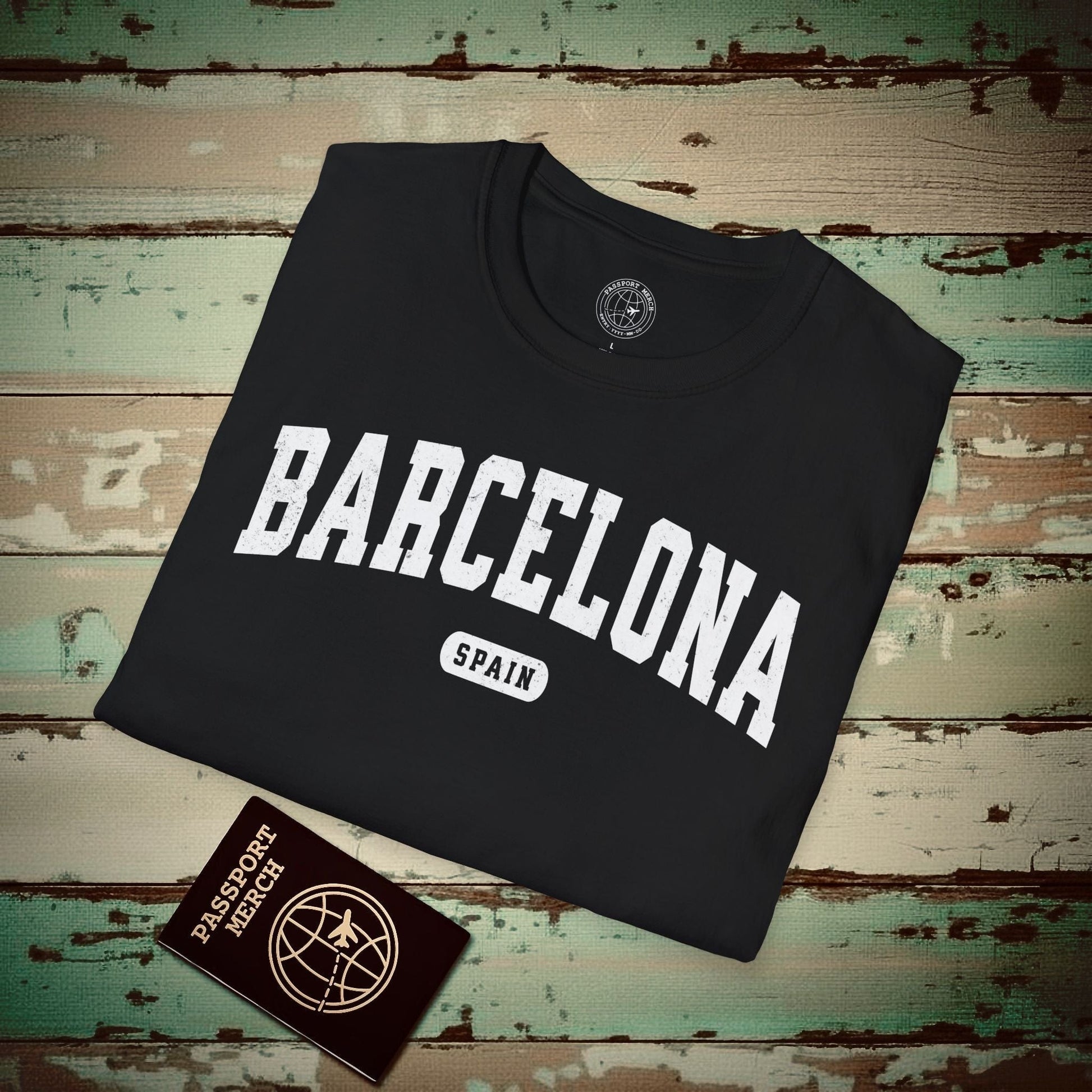 Classic Athletic (Bucket List Edition), Barcelona, Spain T-Shirt Black / S