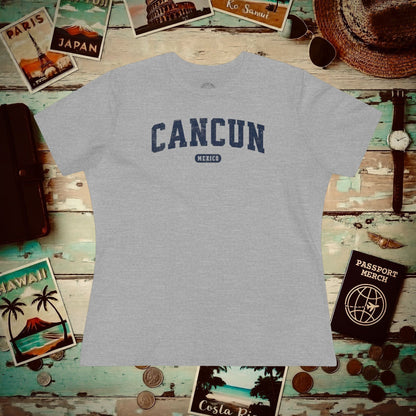 Classic Athletic (Bucket List Edition), Cancun, Mexico, Womens Fit T-Shirt Athletic Heather / S