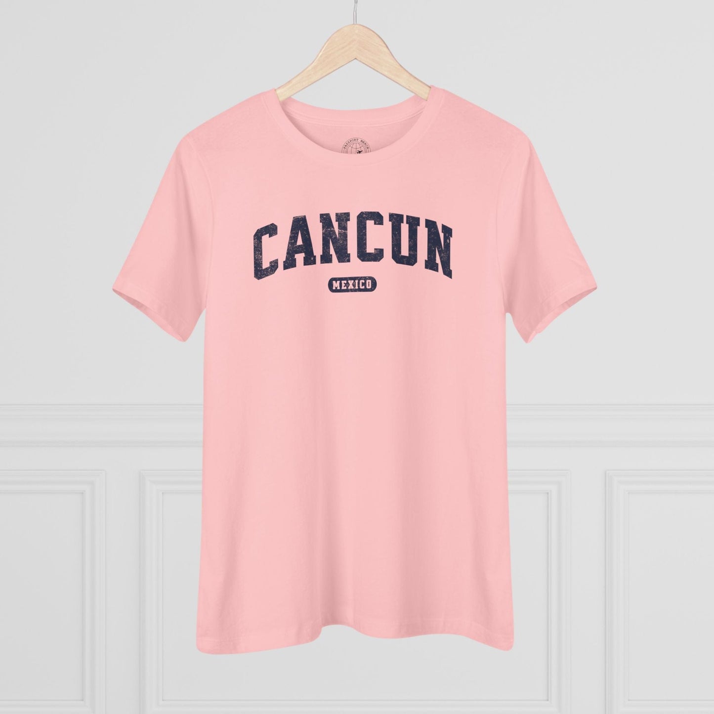 Classic Athletic (Bucket List Edition), Cancun, Mexico, Womens Fit T-Shirt Pink / S