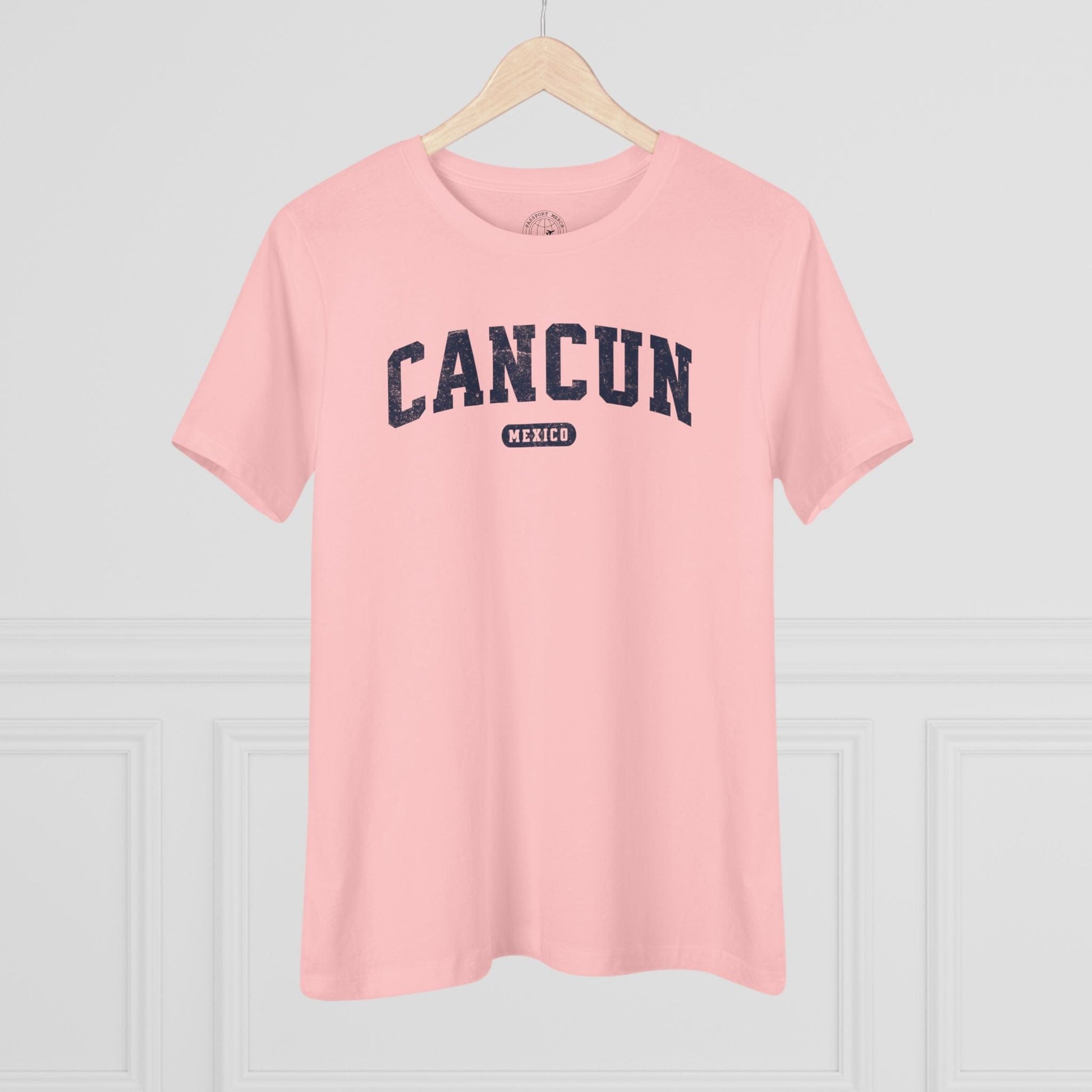Classic Athletic (Bucket List Edition), Cancun, Mexico, Womens Fit T-Shirt Pink / S