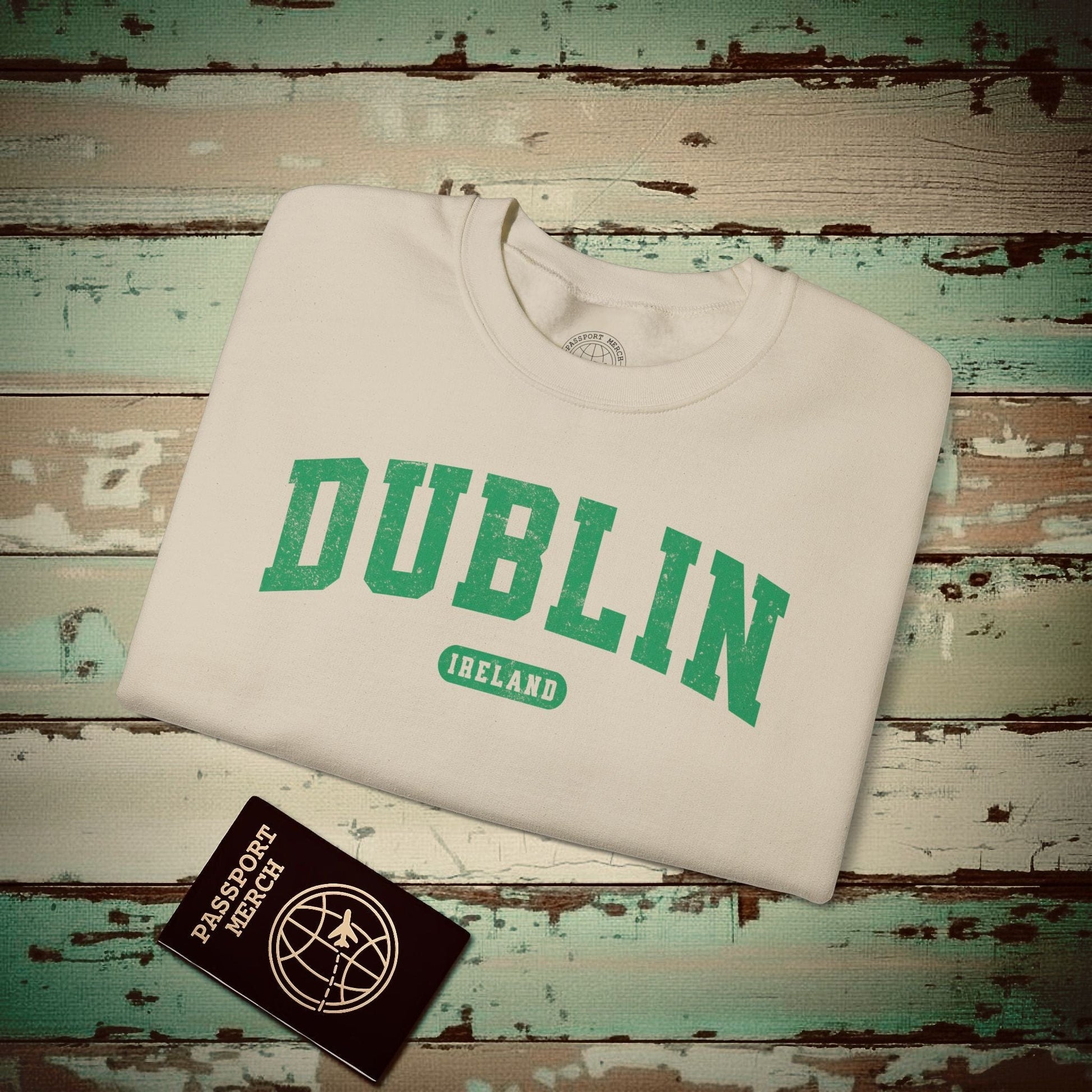Classic Athletic (Bucket List Edition), Dublin, Ireland Crewneck Sand / S