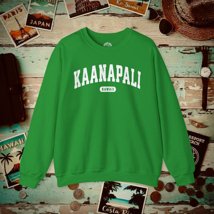 Classic Athletic (Bucket List Edition), Kaanapali, Hawaii Crewneck Irish Green / S