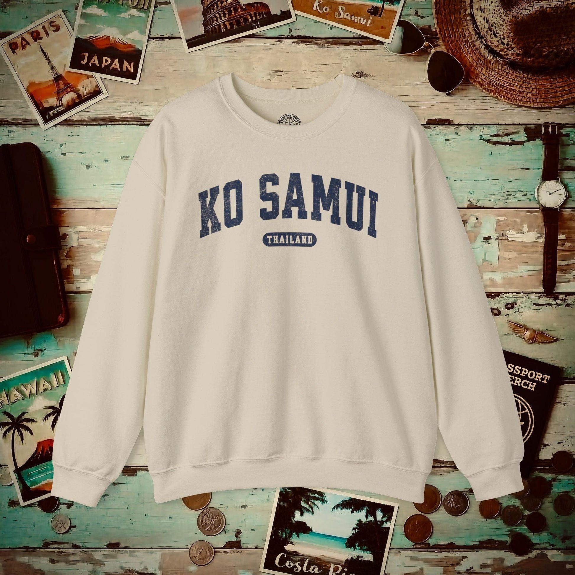 Classic Athletic (Bucket List Edition), Ko Samui, Thailand Crewneck Sand / S