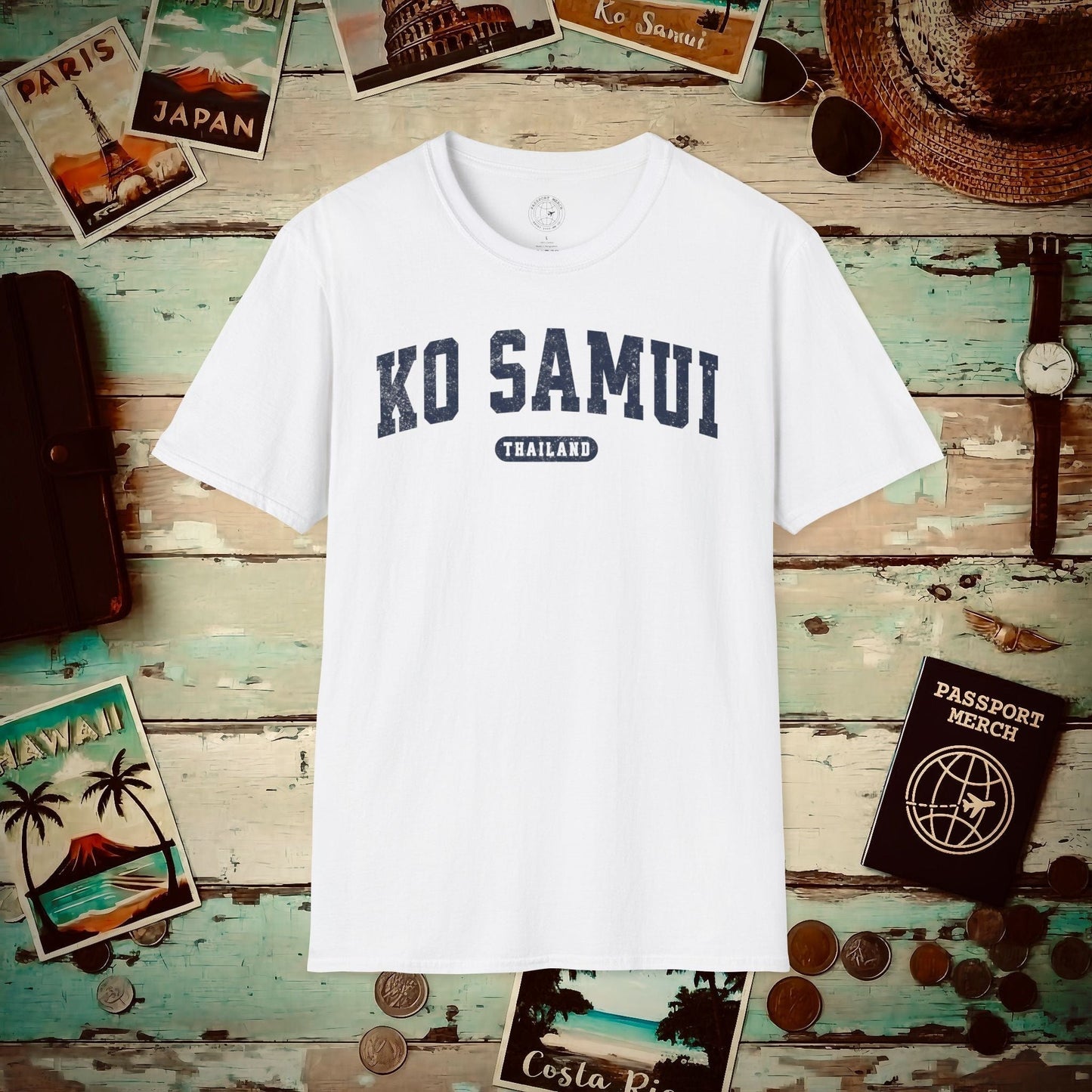 Classic Athletic (Bucket List Edition), Ko Samui, Thailand T-Shirt White / S