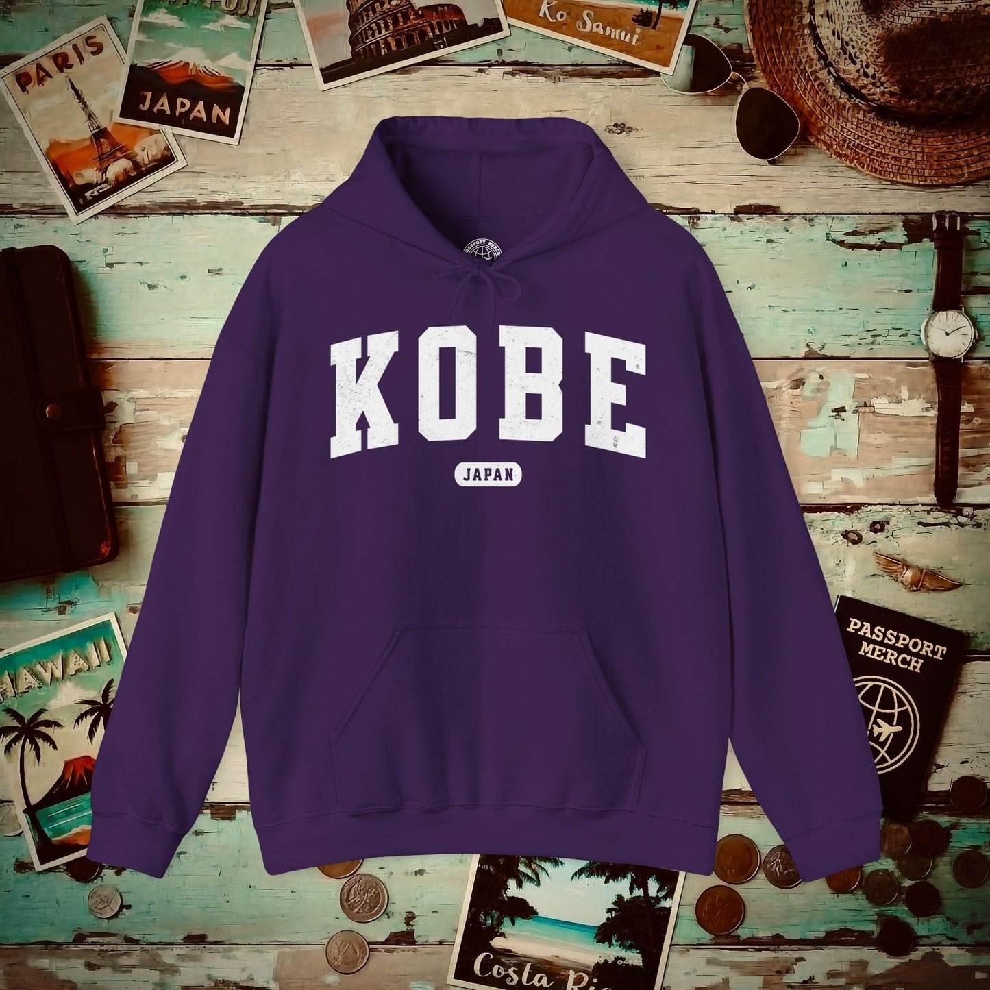 Classic Athletic (Bucket List Edition), Kobe, Japan Hoodie Purple / S