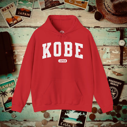 Classic Athletic (Bucket List Edition), Kobe, Japan Hoodie Red / S