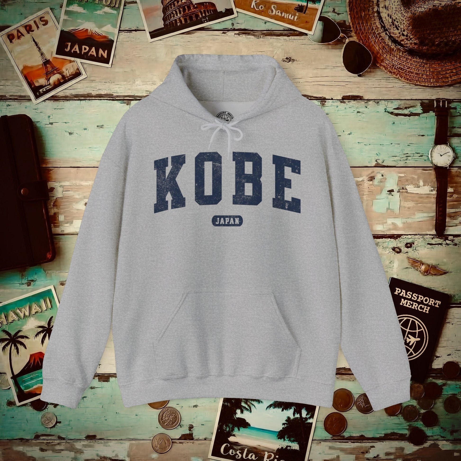 Classic Athletic (Bucket List Edition), Kobe, Japan Hoodie Sport Grey / S