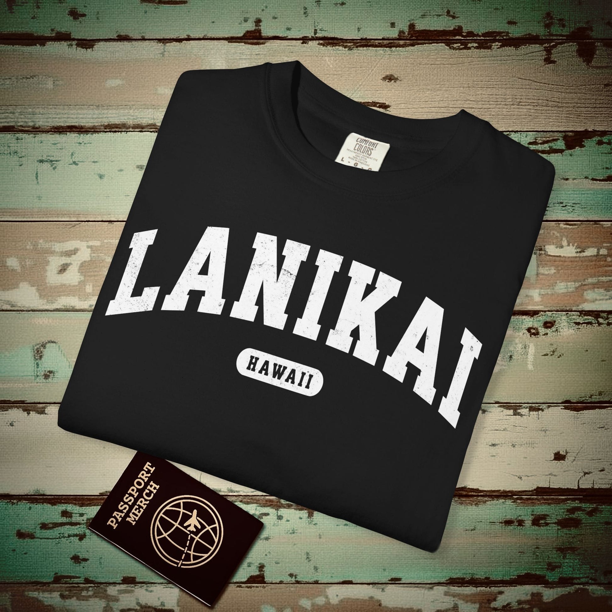 Classic Athletic (Bucket List Edition), Lanikai, Hawaii Heavy Tee Black / S