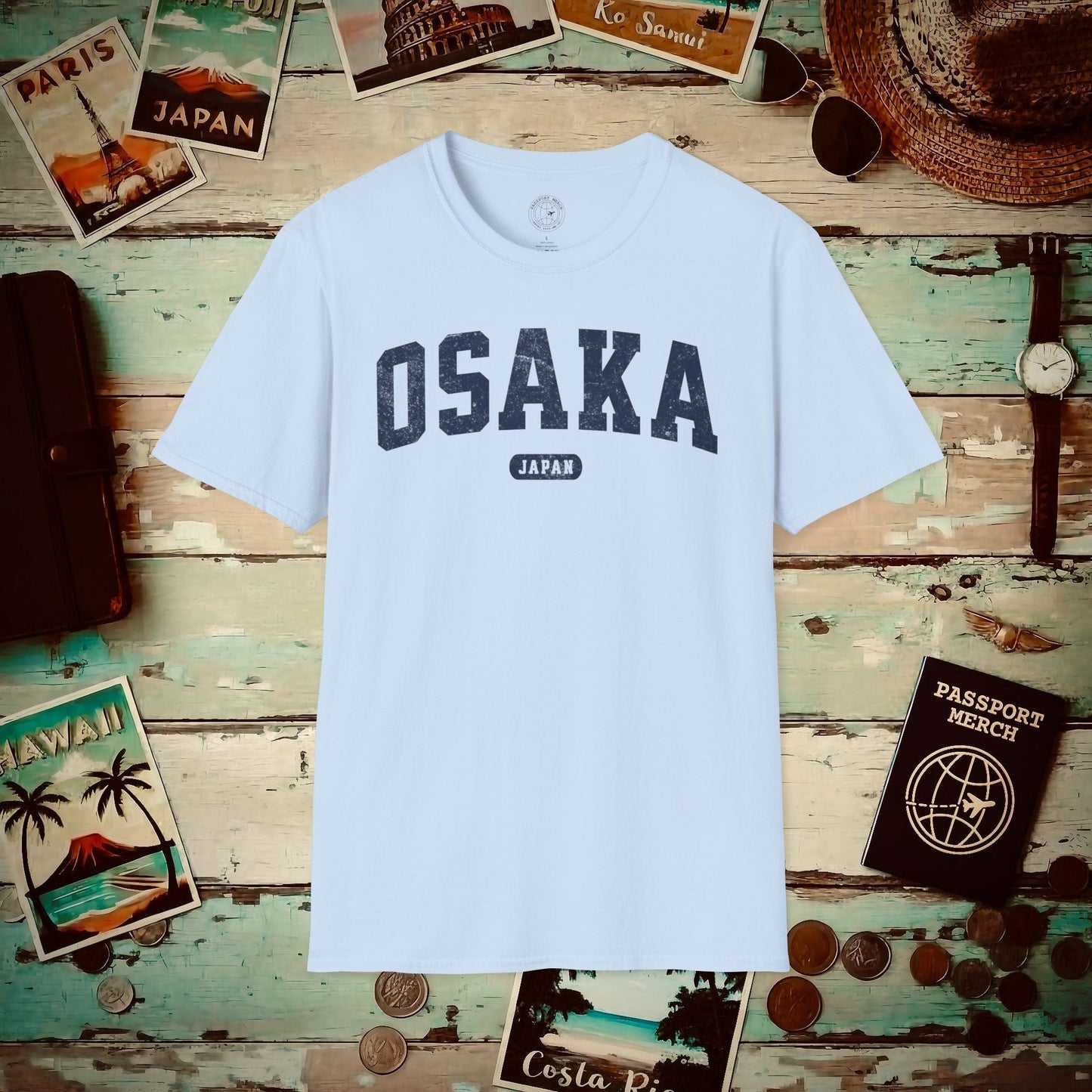 Classic Athletic (Bucket List Edition), Osaka, Japan T-Shirt Light Blue / S