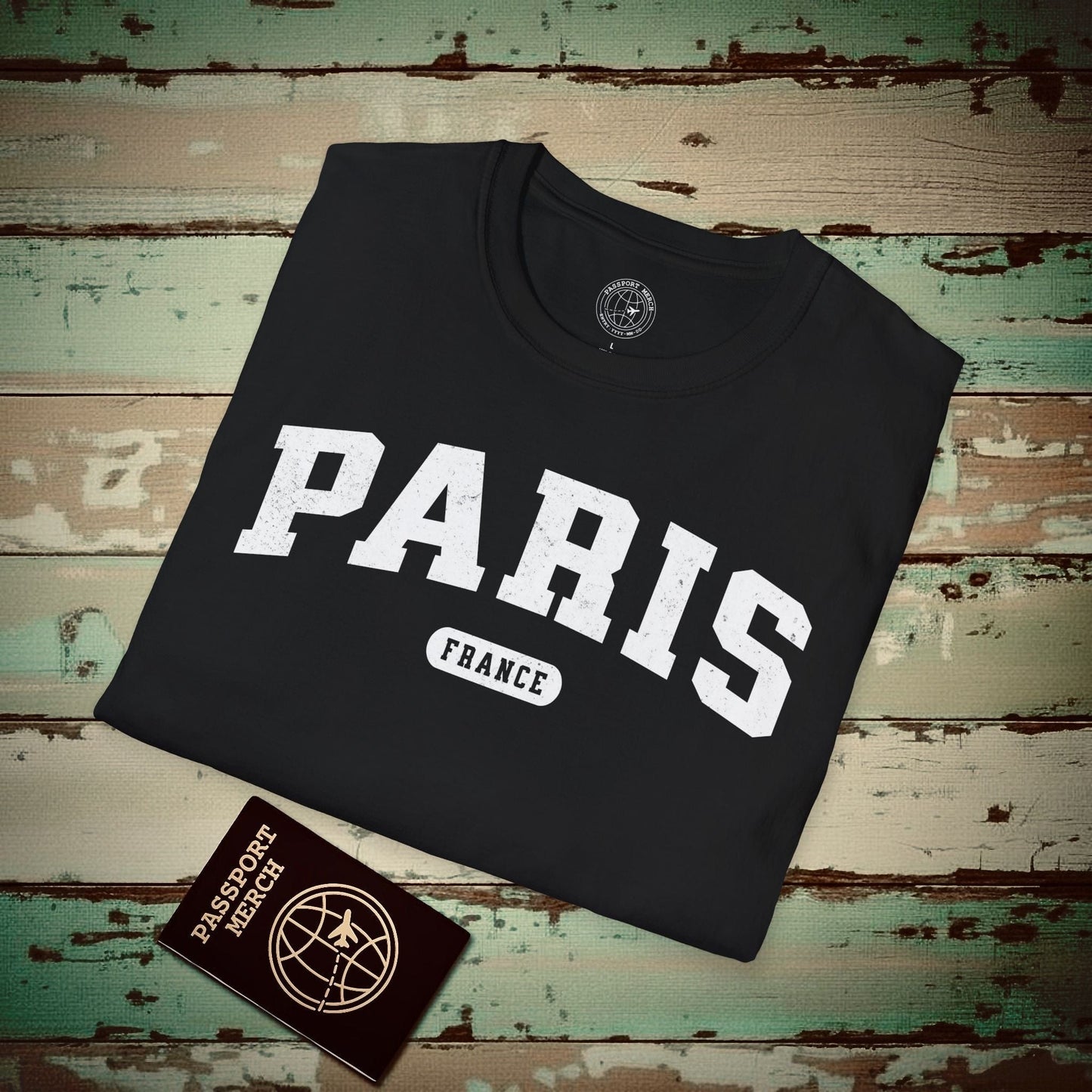 Classic Athletic (Bucket List Edition), Paris, France T-Shirt Black / S