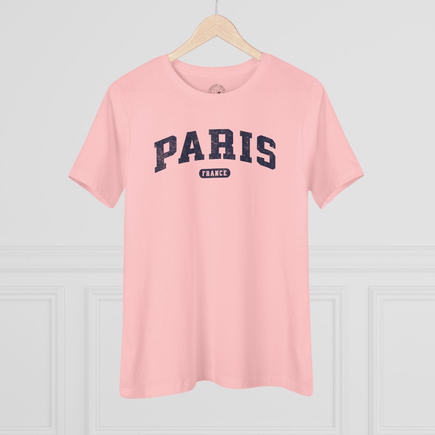 Classic Athletic (Bucket List Edition), Paris, France, Womens Fit T-Shirt Pink / S