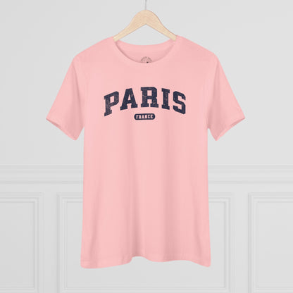 Classic Athletic (Bucket List Edition), Paris, France, Womens Fit T-Shirt Pink / S