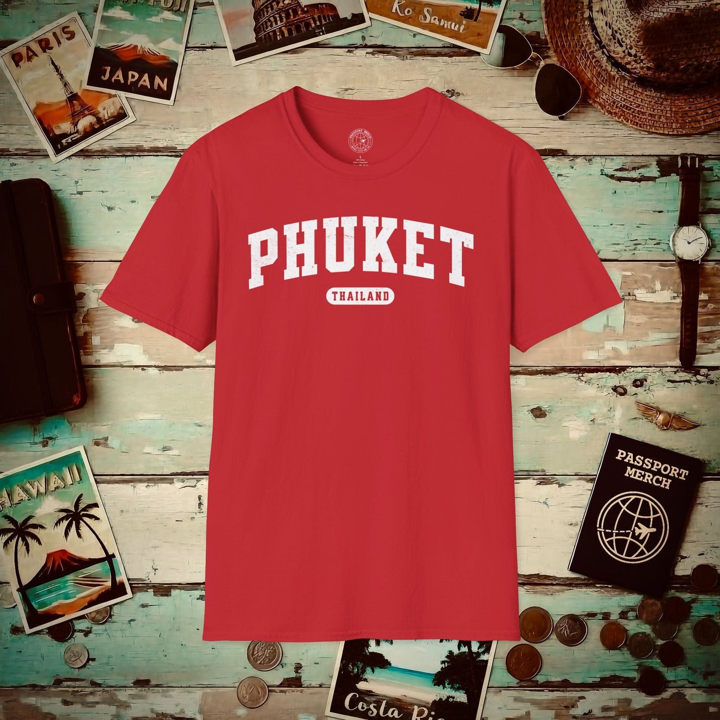 Classic Athletic (Bucket List Edition), Phuket, Thailand T-Shirt Red / S