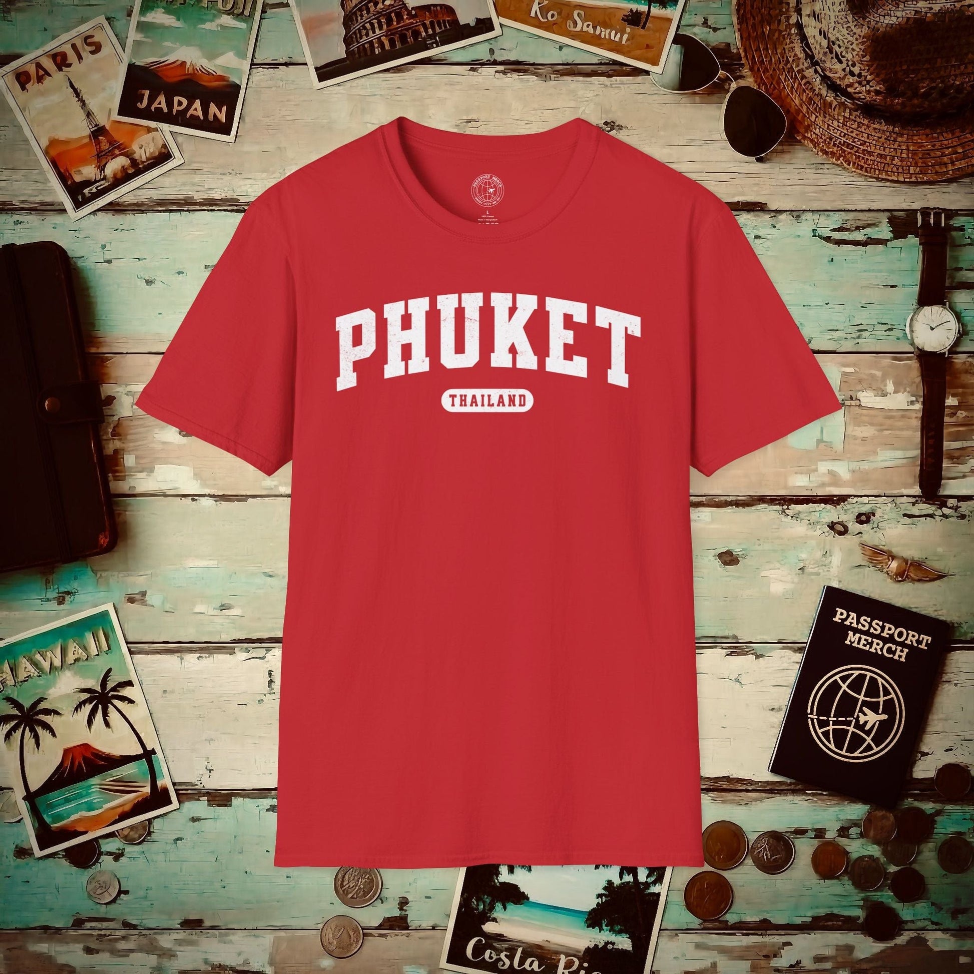 Classic Athletic (Bucket List Edition), Phuket, Thailand T-Shirt Red / S