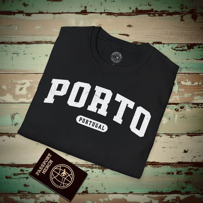 Classic Athletic (Bucket List Edition), Porto, Portugal T-Shirt Black / S