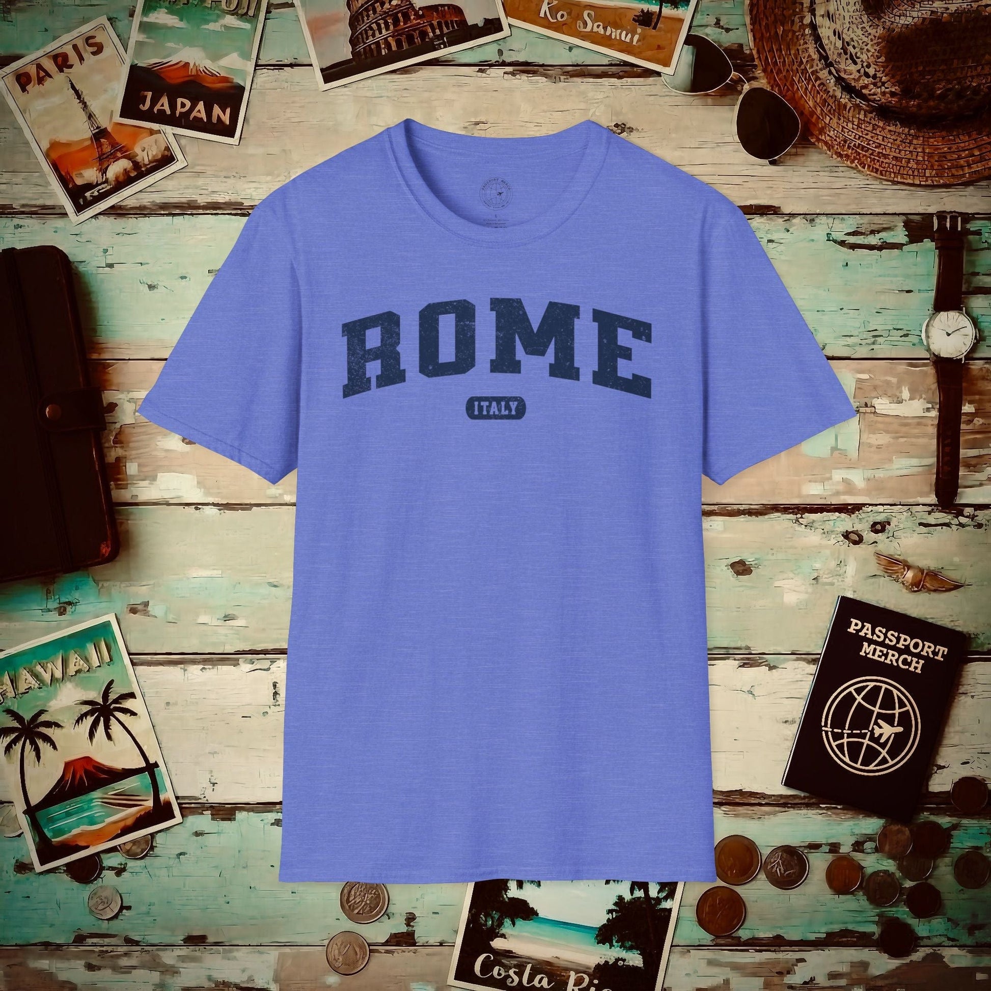 Classic Athletic (Bucket List Edition), Rome, Italy T-Shirt Heather Royal / S