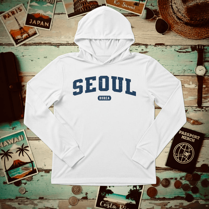 Classic Athletic (Bucket List Edition), Seoul, Korea Hooded Long Sleeve White / XS