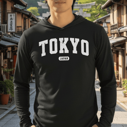 Classic Athletic (Bucket List Edition), Tokyo, Japan Hooded Long Sleeve Black / S