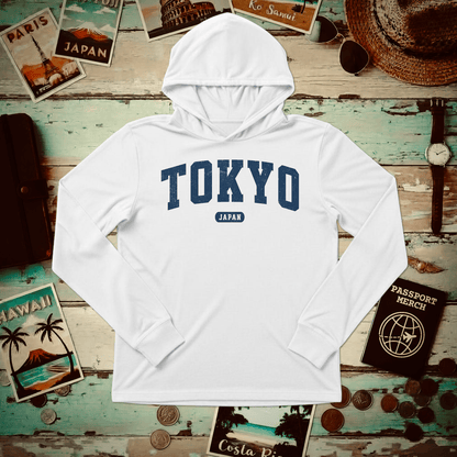 Classic Athletic (Bucket List Edition), Tokyo, Japan Hooded Long Sleeve White / XS