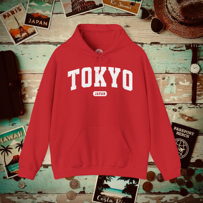 Classic Athletic (Bucket List Edition), Tokyo, Japan Hoodie Red / S