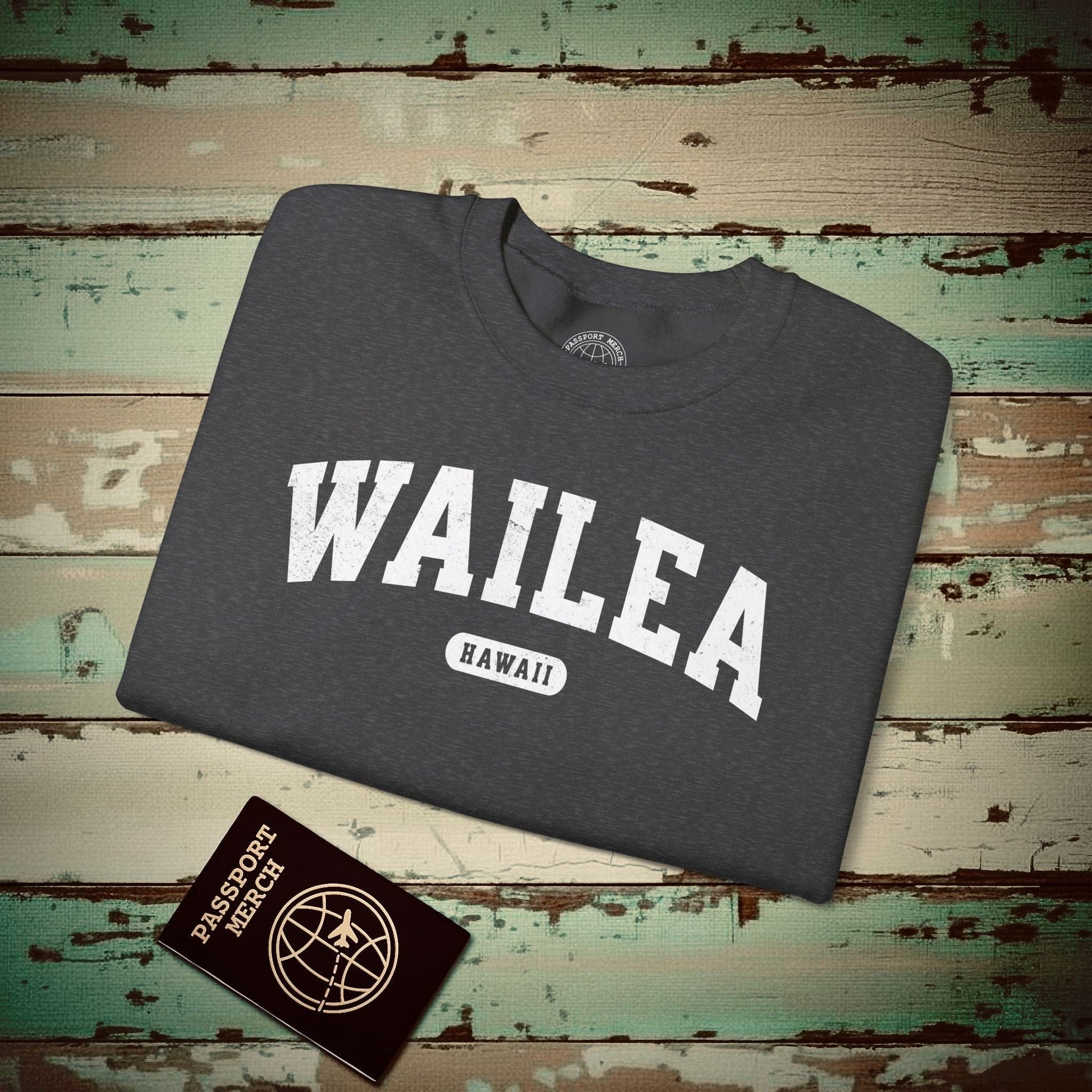Classic Athletic (Bucket List Edition), Wailea, Hawaii Crewneck Dark Heather / S