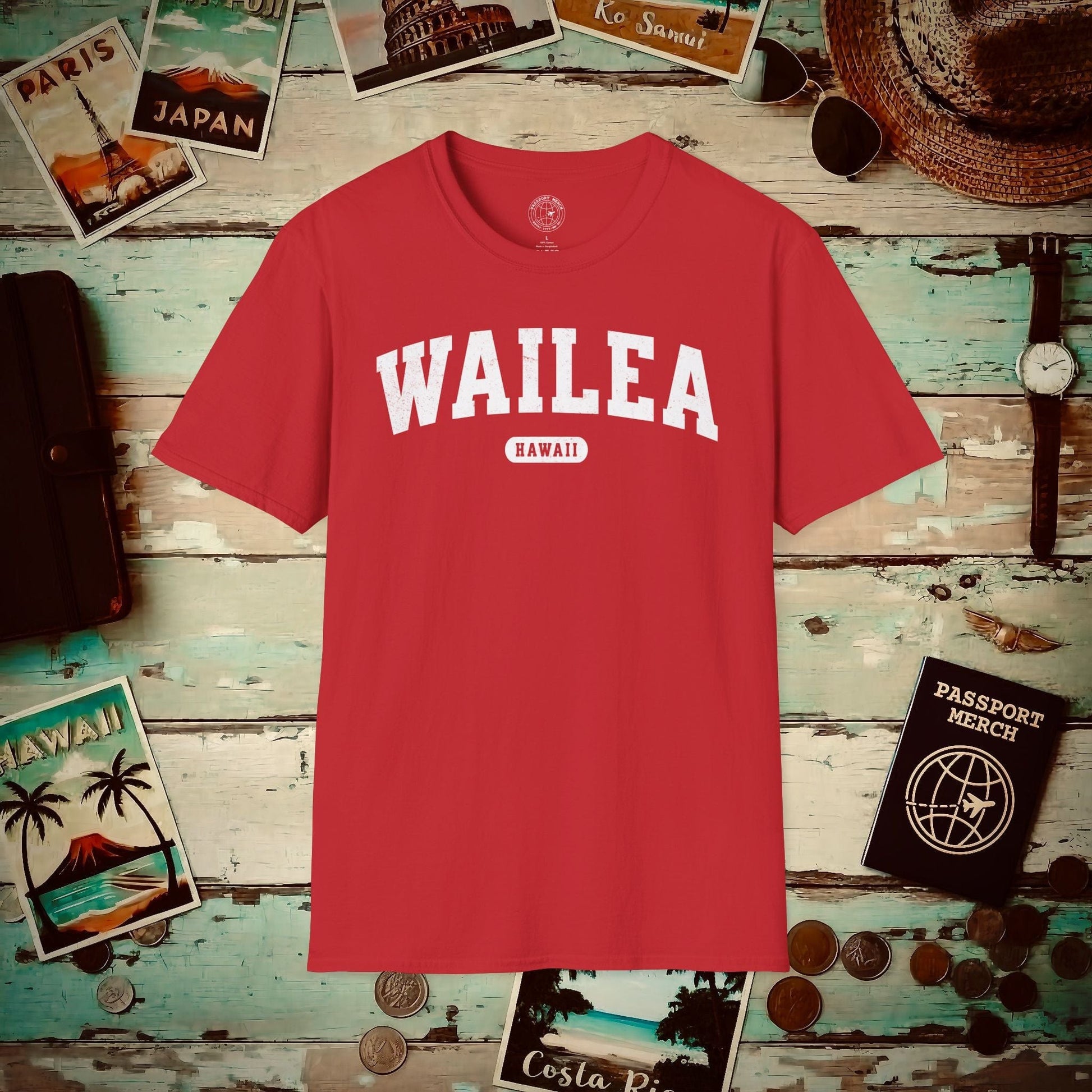 Classic Athletic (Bucket List Edition), Wailea, Hawaii T-Shirt Red / S
