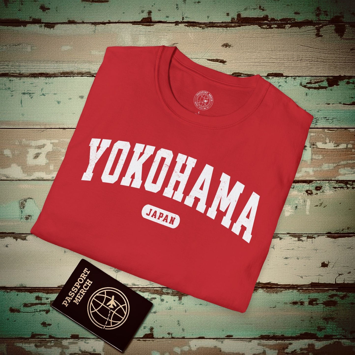 Classic Athletic (Bucket List Edition), Yokohama, Japan T-Shirt Red / S