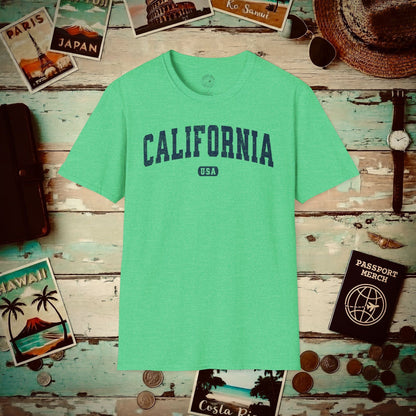 Classic Athletic, California (50 States Edition) T-Shirt Heather Irish Green / S