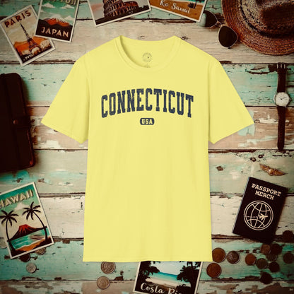 Classic Athletic, Connecticut (50 States Edition) T-Shirt Cornsilk / S