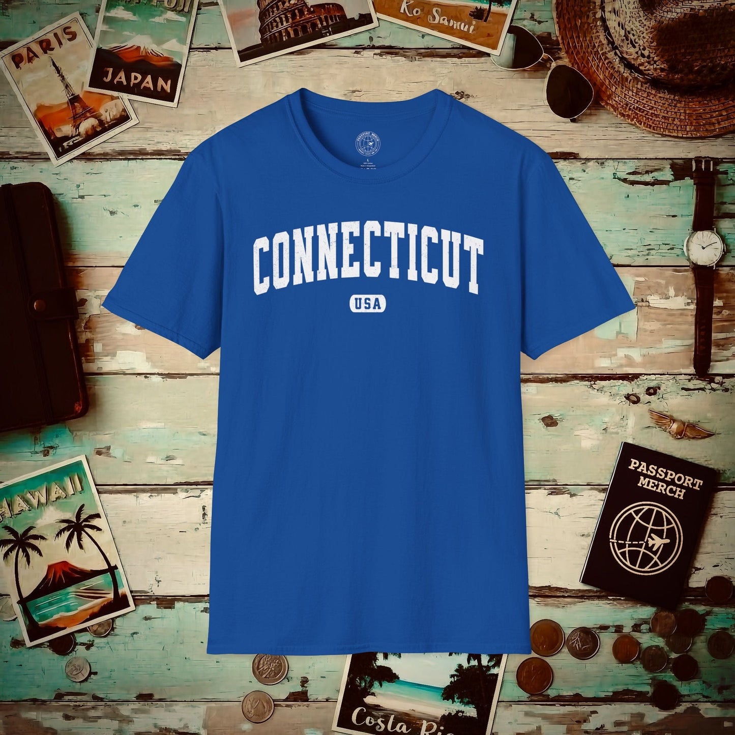 Classic Athletic, Connecticut (50 States Edition) T-Shirt Royal / S