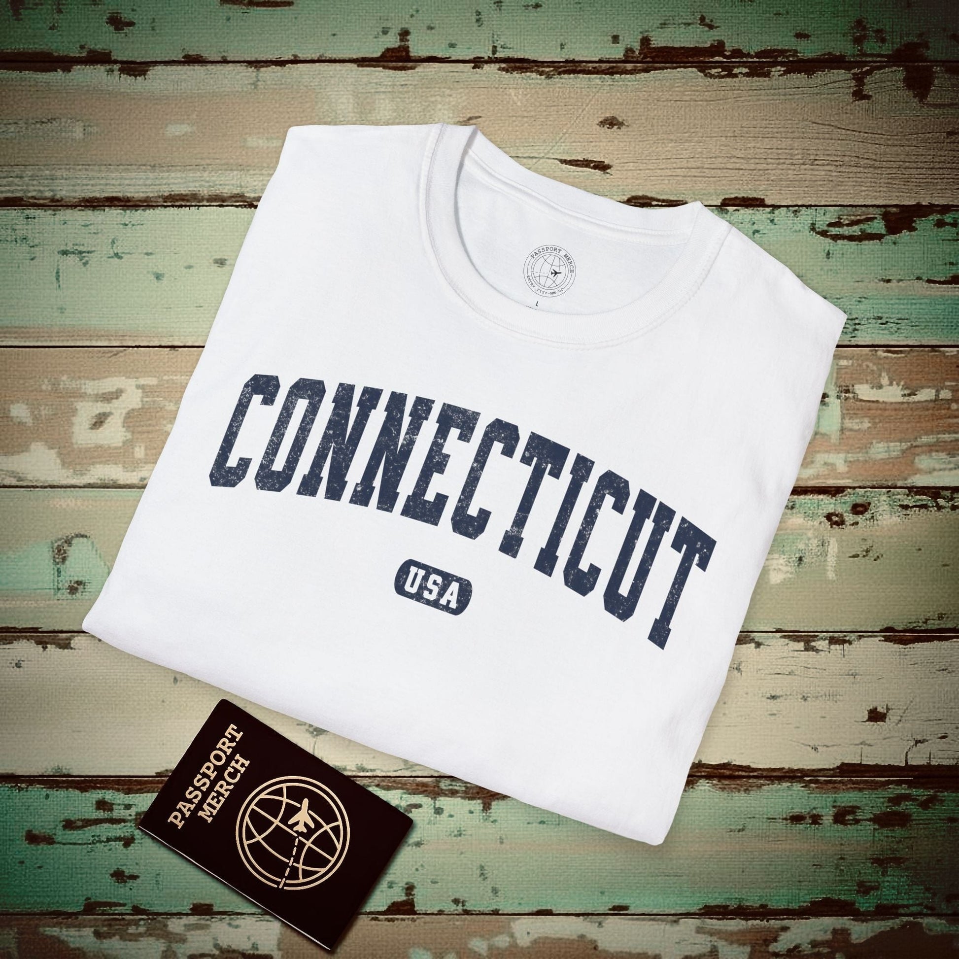 Classic Athletic, Connecticut (50 States Edition) T-Shirt White / S