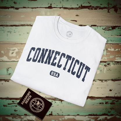 Classic Athletic, Connecticut (50 States Edition) T-Shirt White / S
