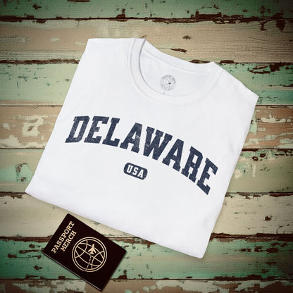 Classic Athletic, Delaware (50 States Edition) T-Shirt White / S