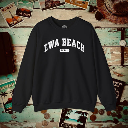 Classic Athletic, Ewa Beach, Hawaii (Fan Service) Crewneck Black / S