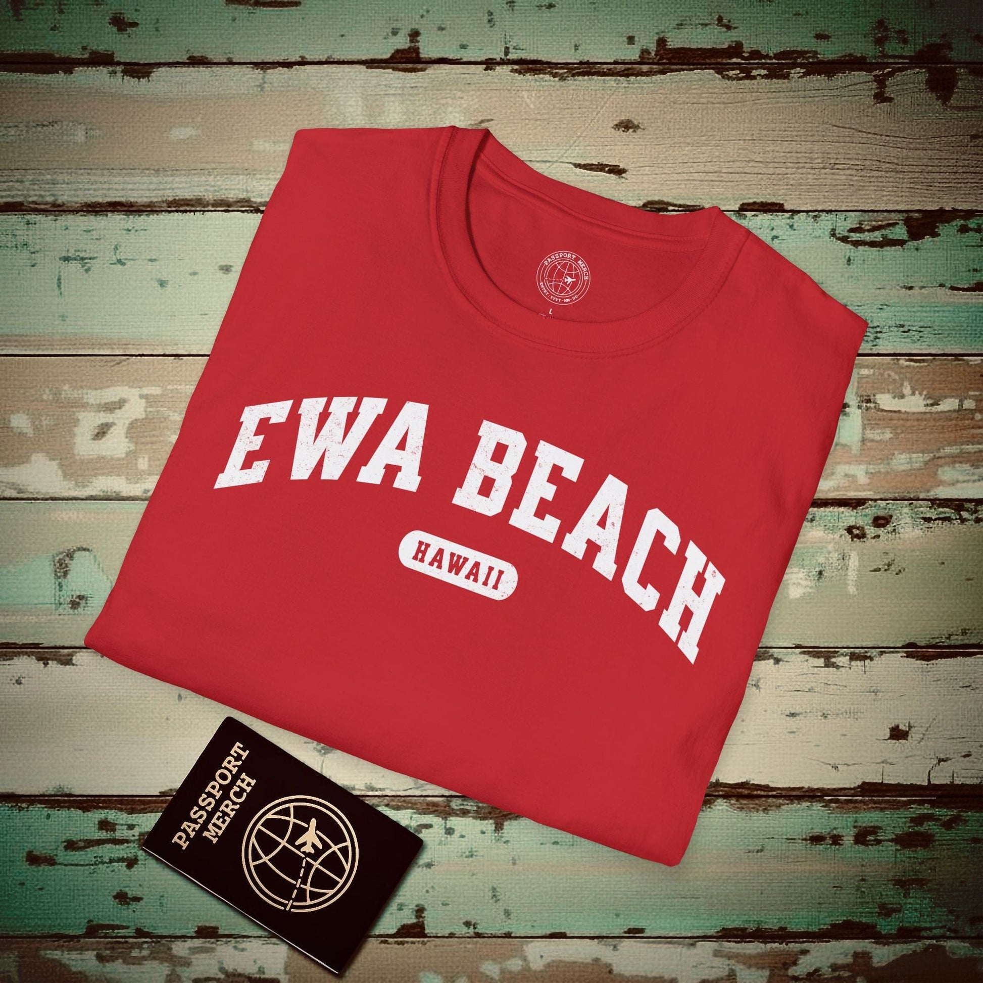 Classic Athletic, Ewa Beach, Hawaii (Fan Service) T-Shirt Red / S