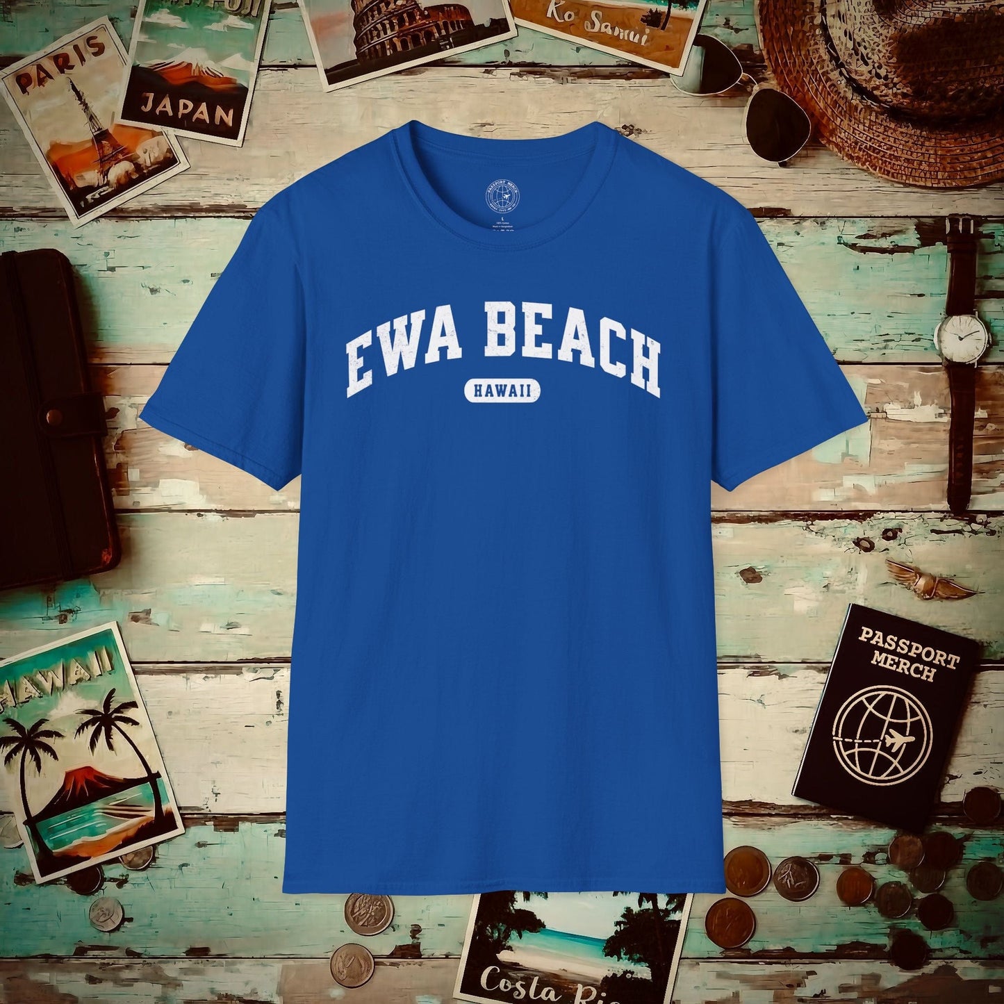 Classic Athletic, Ewa Beach, Hawaii (Fan Service) T-Shirt Royal / S