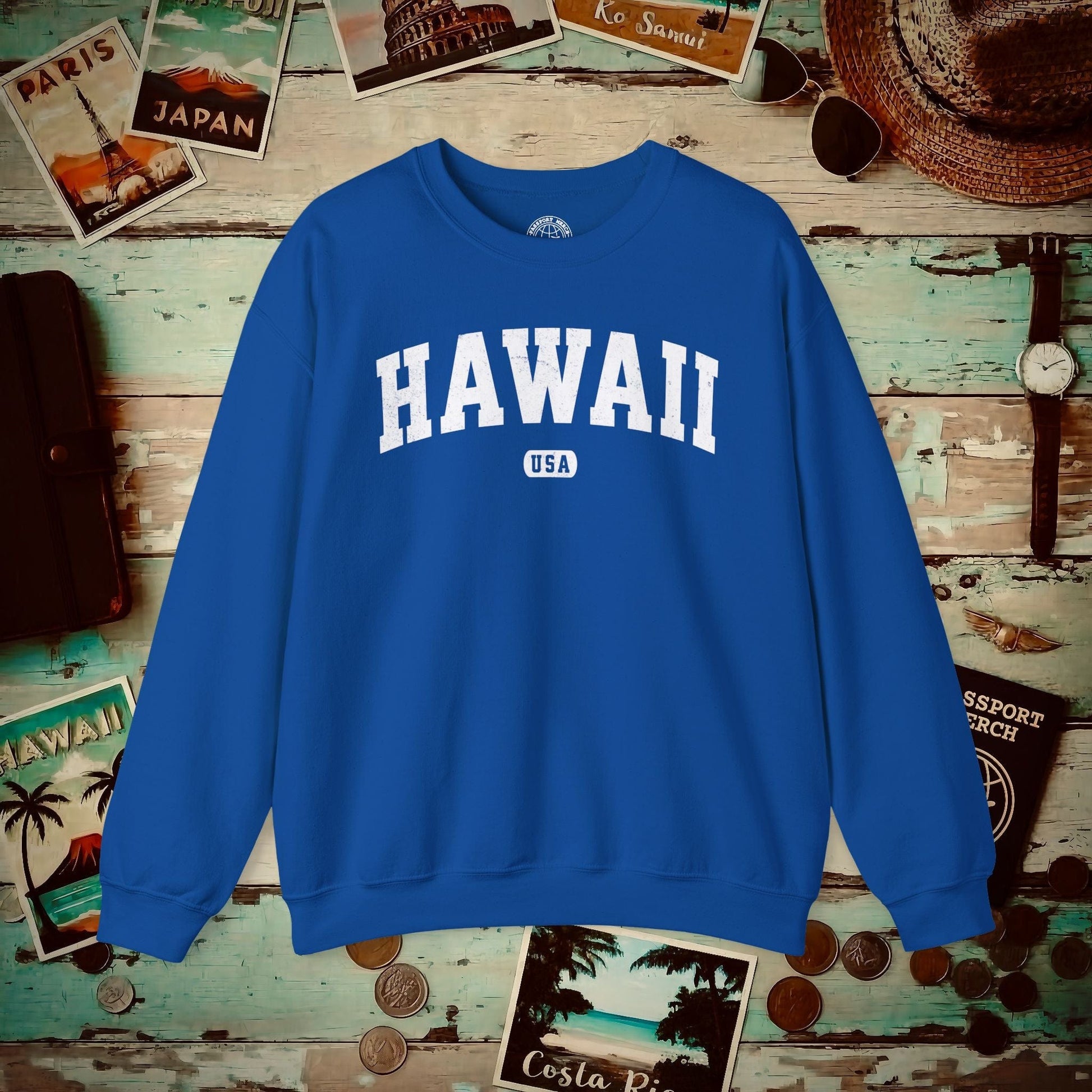 Classic Athletic, Hawaii (50 States Edition) Crewneck Royal / S