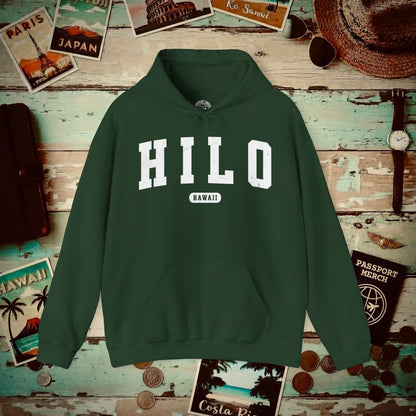 Classic Athletic, Hilo, Hawaii (Fan Service) Hoodie Forest Green / S