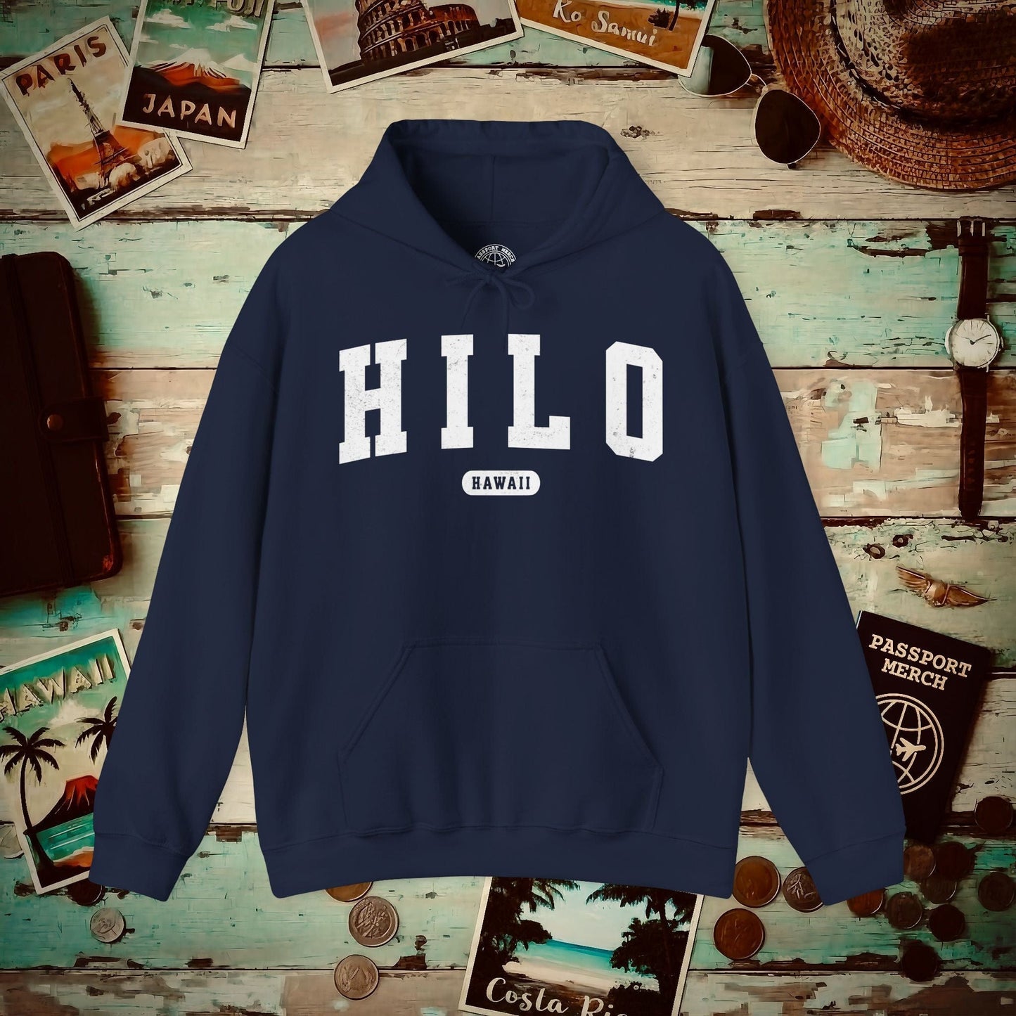 Classic Athletic, Hilo, Hawaii (Fan Service) Hoodie Navy / S