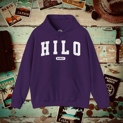 Classic Athletic, Hilo, Hawaii (Fan Service) Hoodie Purple / S