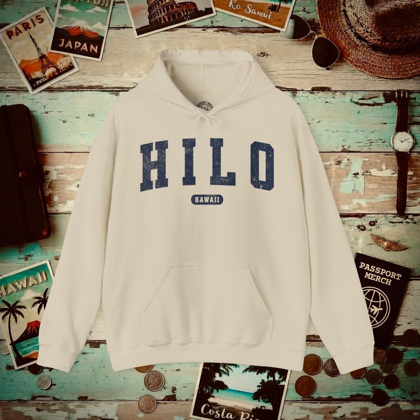 Classic Athletic, Hilo, Hawaii (Fan Service) Hoodie Sand / S