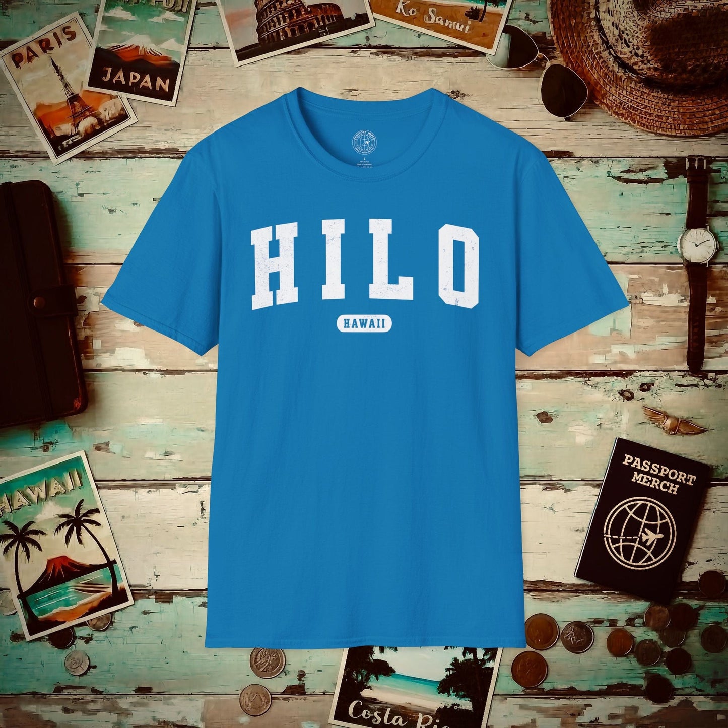 Classic Athletic, Hilo, Hawaii (Fan Service) T-Shirt Sapphire / S