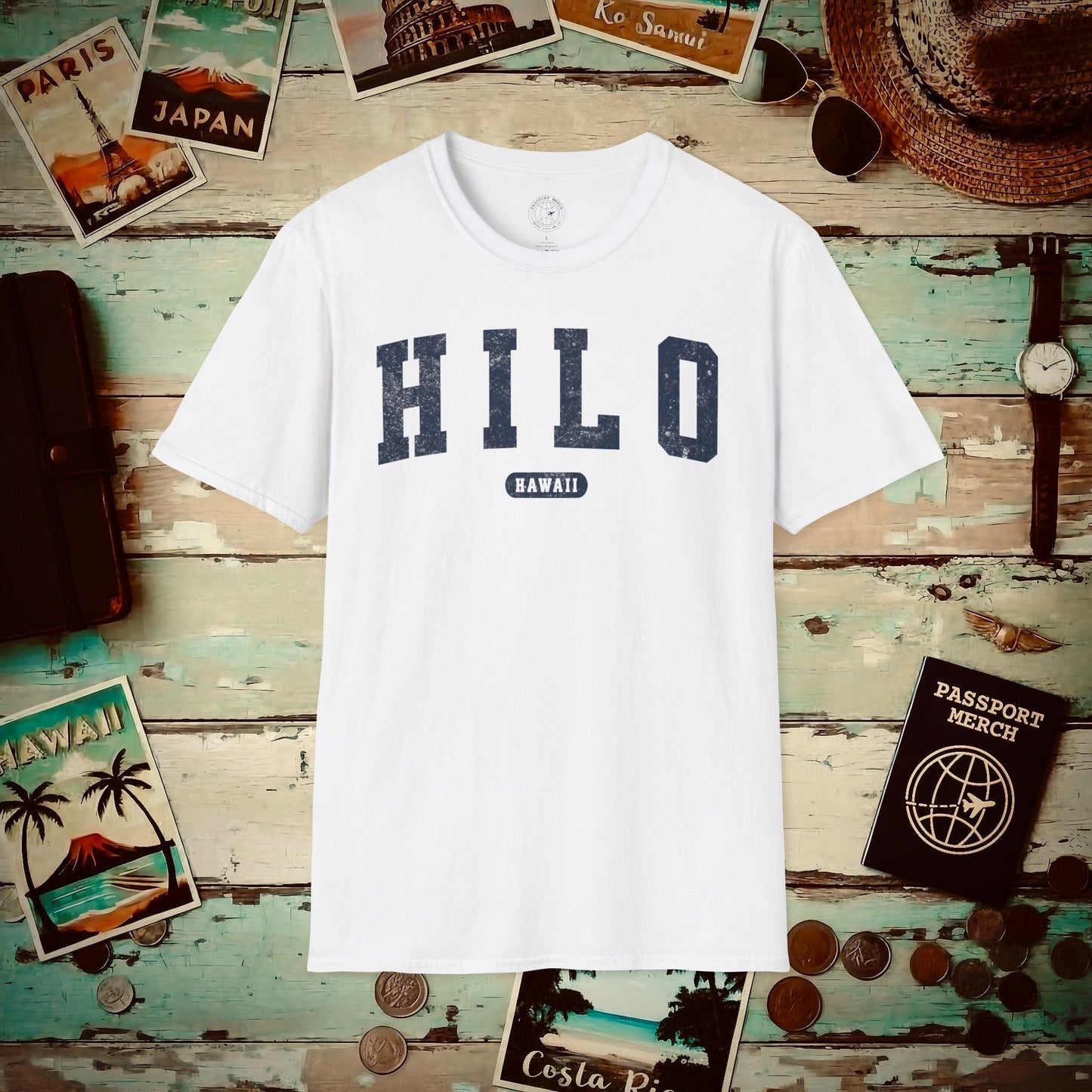 Classic Athletic, Hilo, Hawaii (Fan Service) T-Shirt White / S