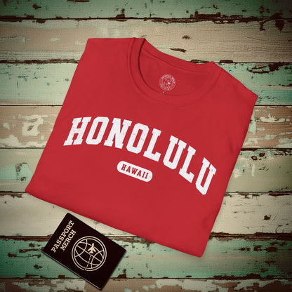 Classic Athletic, Honolulu, Hawaii (Fan Service) T-Shirt Red / S