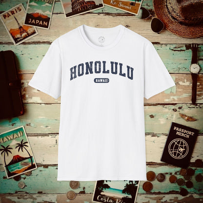 Classic Athletic, Honolulu, Hawaii (Fan Service) T-Shirt White / S
