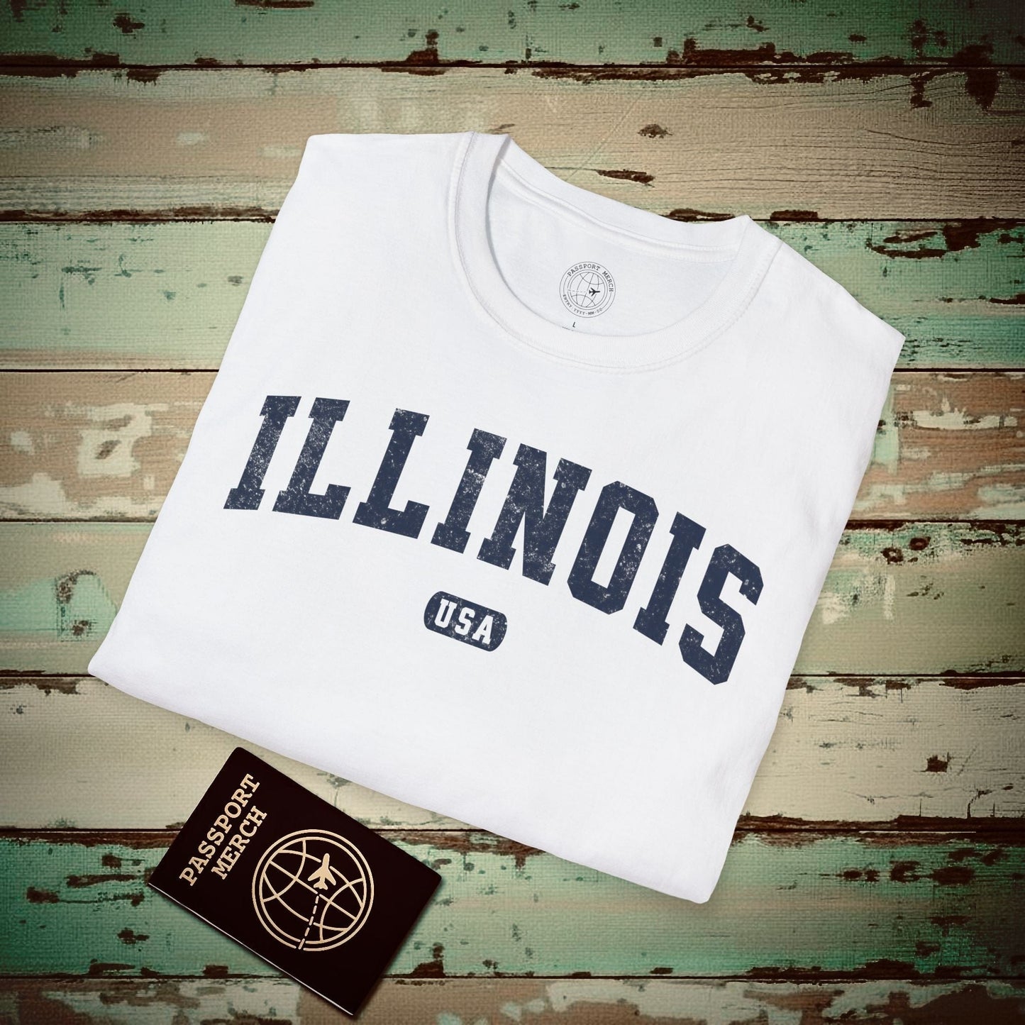 Classic Athletic, Illinois (50 States Edition) T-Shirt White / S