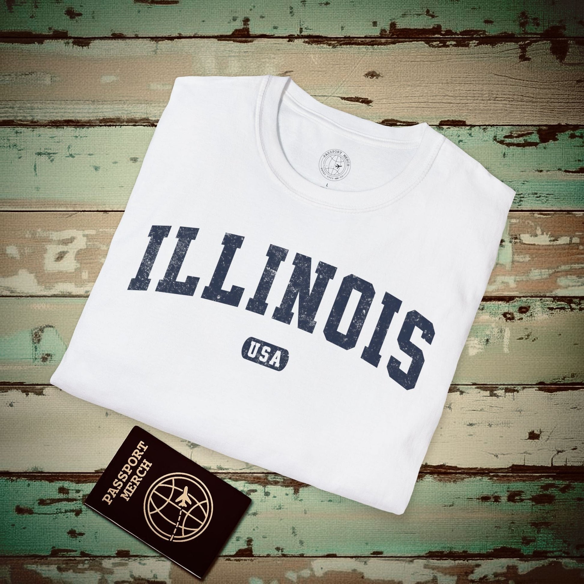 Classic Athletic, Illinois (50 States Edition) T-Shirt White / S